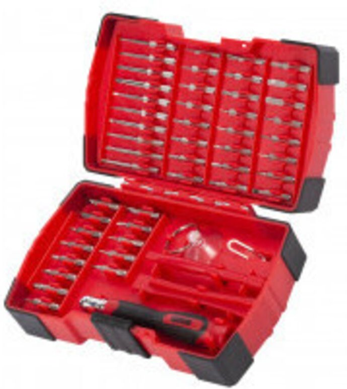 Schraubendreher-Set + 47 Schraubenzieheraufsätze Bezeichnung Schraubenzieher-Set Präzisionsschraubendreher 52 Teile