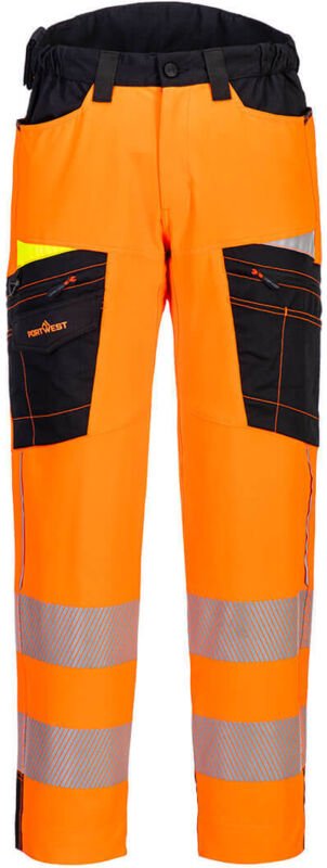 Arbeitshose Stretch DX4 HV Orange/Schwarz M - DE(42) - UK(33)