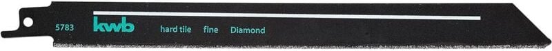 KWB - Säbelsägeblätter Diamant für Fliesen- und Keramikbearbeitung, diamantbestreut, flexibler hcs Stahl, schwarz lackie...