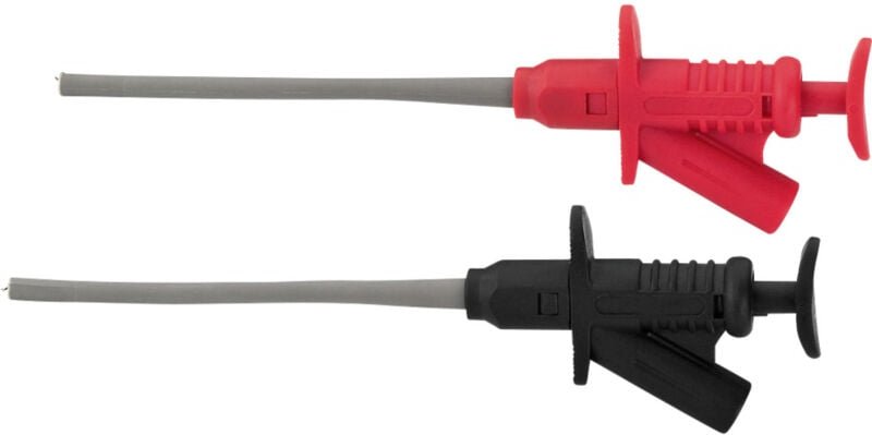 Banyo - Monacor TH-40 Klemmprüfspitze cat iii 1000 v Rot, Schwarz 1 Paar