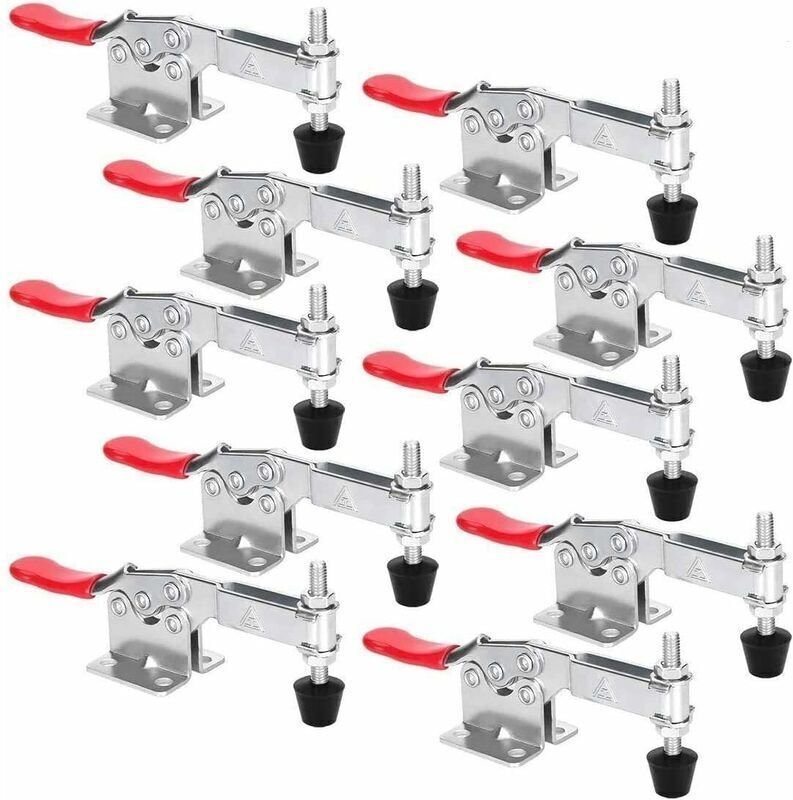 Hercules Horizontal-Schnellspannzwinge/Winkelspannzwinge/Schweißwerkzeug-Spannzwinge, 10 Stück