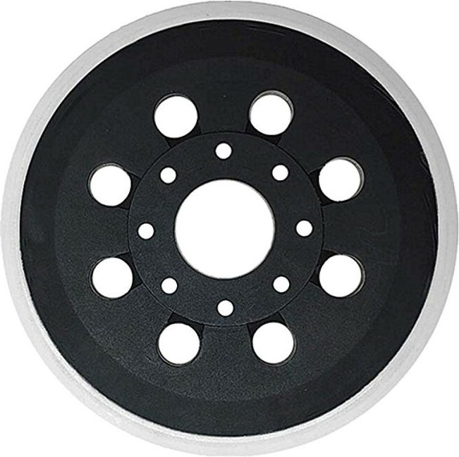Trade-Shop Klett Haftteller / Schleifteller / Stützteller / Polierteller 125mm ø 8 Löcher für Bosch Skil Exzenterschleif...