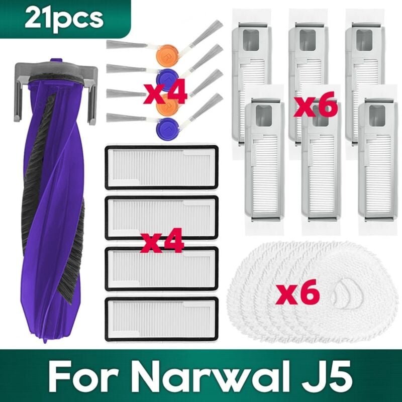 Für J5 Zubehör Pinsel Hepa-Filter Ersatzteile
