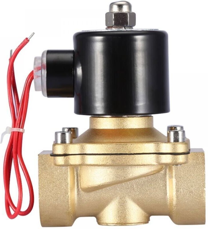 DN25 1" Zweiwege-Magnetventil aus Messing, normalerweise geschlossen, 220 V Wechselstrom