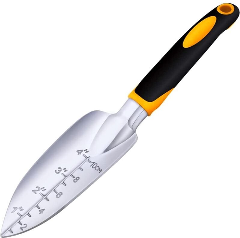 Gartenkelle aus Edelstahl zum Pflanzen, Umpflanzen, Jäten und Versetzen – 30 x 5,5 cm – 1 Stück