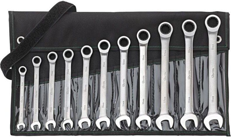 Maulschl.Satz mit Ringr. 11tlg. ger. 8-19mm FORTIS