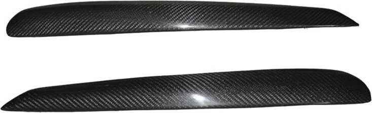 Auto-Karbonfaser-Scheinwerfer, Augenbrauen, Augenlider, Abdeckung, Wimpern, Scheinwerfer-Aufkleber für Golf 6 MK6 2008-2...