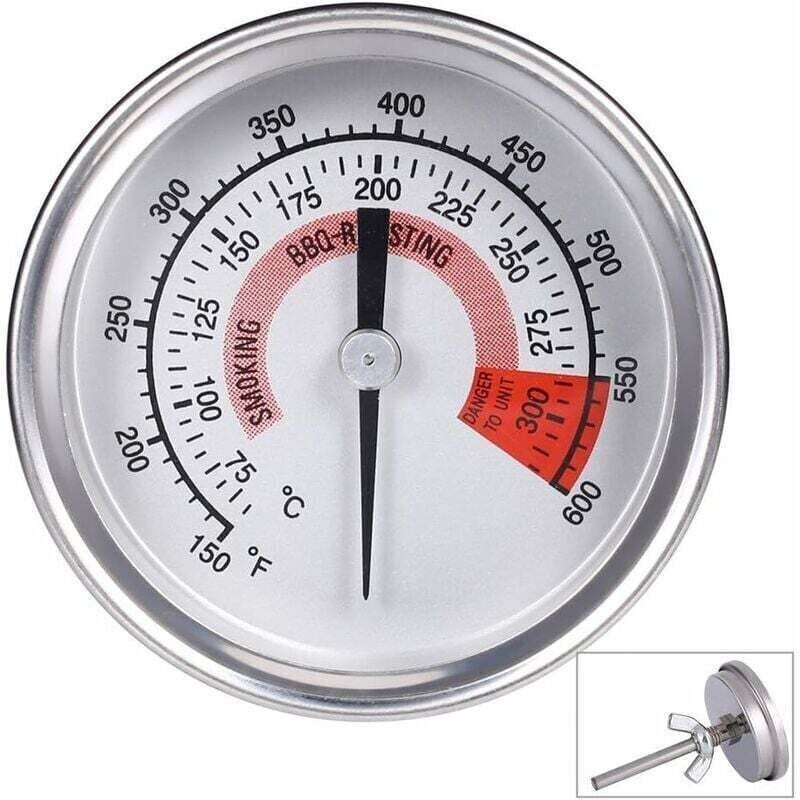 Ofenthermometer aus Edelstahl, Grill- und Smokerthermometer 75 °C bis 300 °C / 150 °F 600 °F, Typ B 300 °C