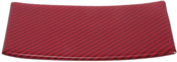 Tlily - ABS-Rot-Carbon-Faser-Armlehnenkasten-Abdeckungs-Dekor-Aufkleber für die 10. Generation 2016 2017 2018 2019