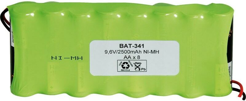 Batterie 9,6Vdc 2500mA NiMh AAx8 mit Kabel ohne Stecker