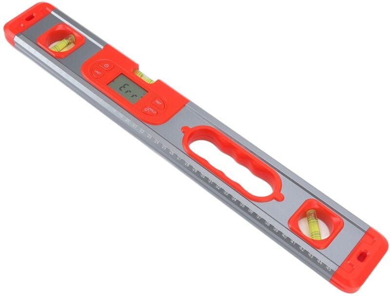 Digitale Wasserwaage, 3-in-1 elektronisches Wasserwaageninstrument, tragbare Größe, 0,01°-Messwert (Rot).