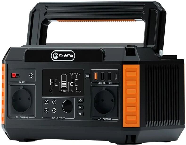 FlashFish 500W/520Wh Power station P60 Solar generator tragbares Kraftwerk mit Ternary lithium Battery tragbarer Strom g...