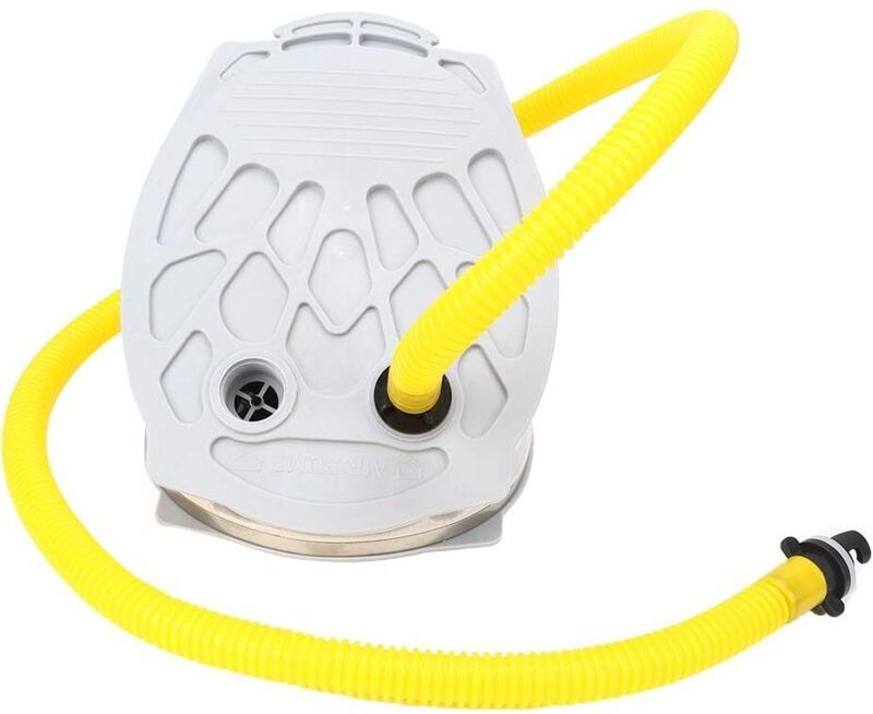 Aufblasbare Bootspumpe, kompakte tragbare Fußluftpumpe aus Kunststoff zum Angeln