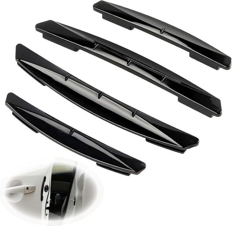 4er-Set Türschutzleisten aus Gummi – Kantenschutz für Autotüren – Dekorative Kratzschutzleisten – Universell einsetzbar ...