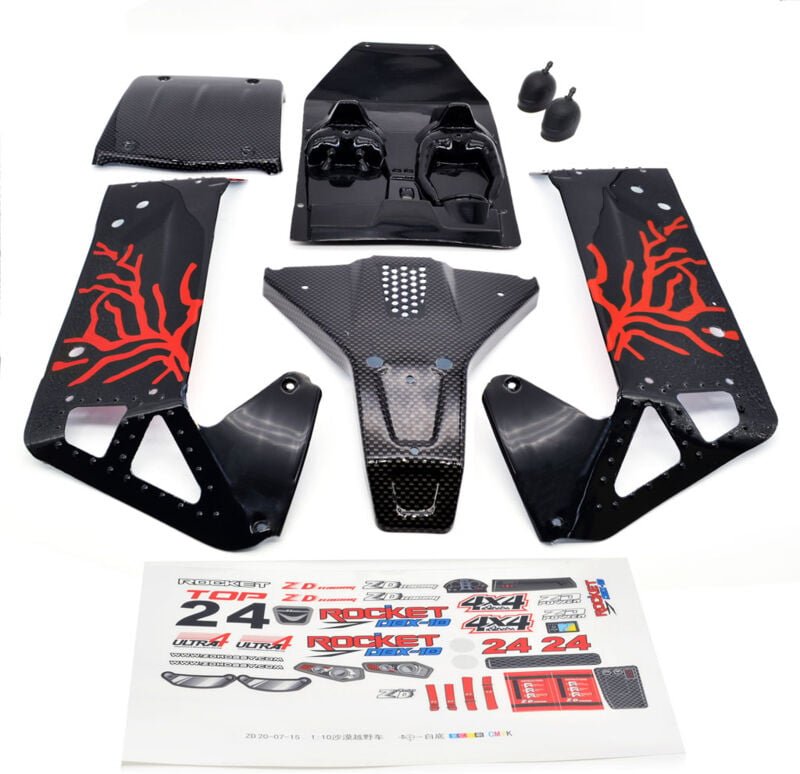 Tlily - rc Auto Karosserie HüLleKit 7534 7535 7536 7537 für -10 DBX10 1/10 Upgrade Teile ZubehöR Satz,1