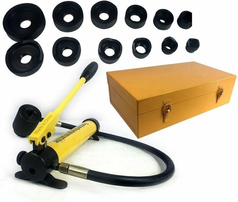 10Ton 22-60mm hydraulisch Blechlocher Lochstanze Hydraulikpumpe Set mit Koffer Lochstanze Zylinder