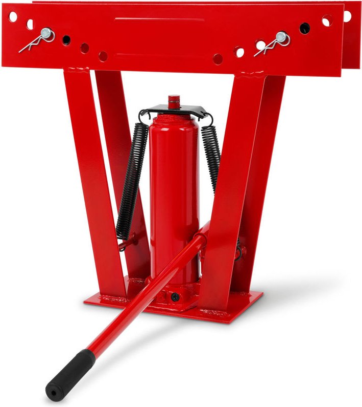 Rohrbiegegerät Rohrbieger Rohrbiegemaschine Hydraulisch, 12t Druckkraft, Stahl, Inkl. 6 Druckstücke aus Gusseisen 1/2' b...