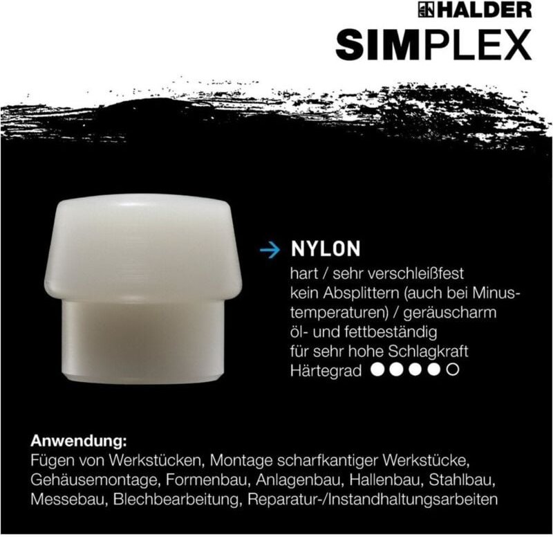 SIMPLEX-Einsatz, Nylon, weiß D=30 mm 3208.030