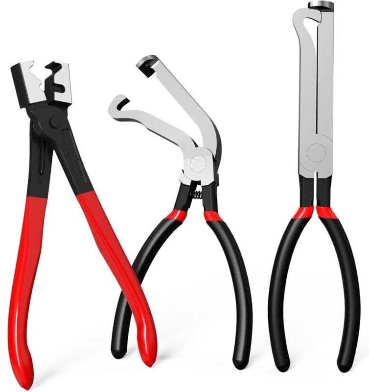 Jeu de trois pinces de déconnexion électrique professionnelles - outils de retrait de connecteurs automobiles et collier...