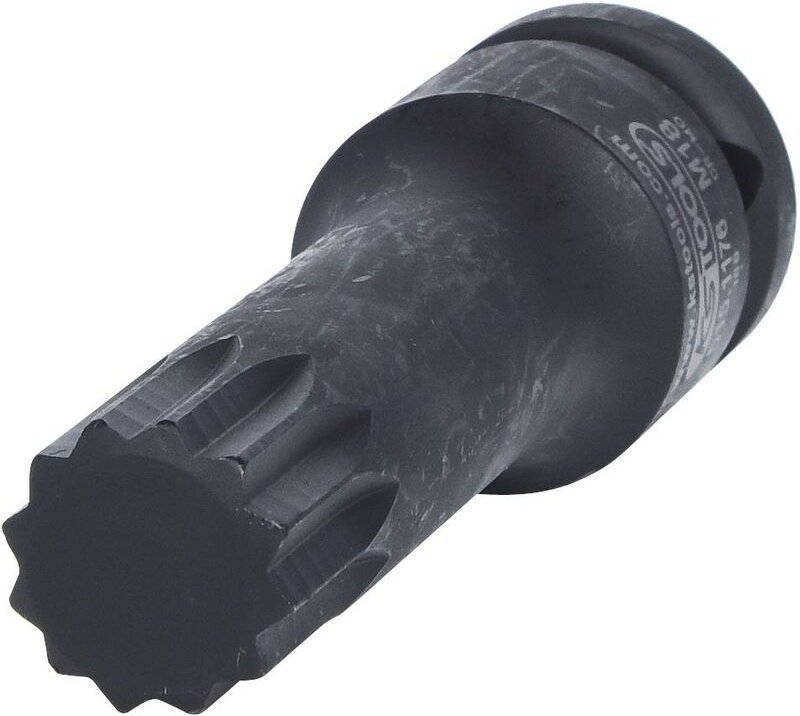 1/2' Kraft-Bit-Stecknuss XZN,lang,M18