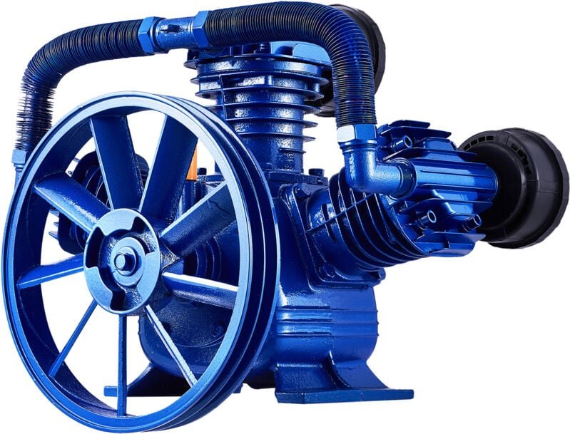 Mophorn - Air Compressor Pump Head, 10 ps 17,5CFM @ 90psi, 3-Zylinderöl geschmiert, Dual Stage V-Typ Gusseisen, max. 185...