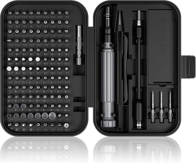 Präzisionsschraubendreher-Set, 150-in-1-Elektronik-Werkzeugset mit 120 magnetischen Schraubendreherbits und 30-Bit-Set –...