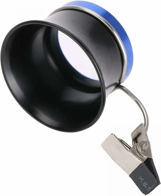 10-fache Vergrößerung durch Anstecklupe, professionelle Aluminiumlupe für Mechaniker, Uhrmacher, Fotografen und Juwelier...