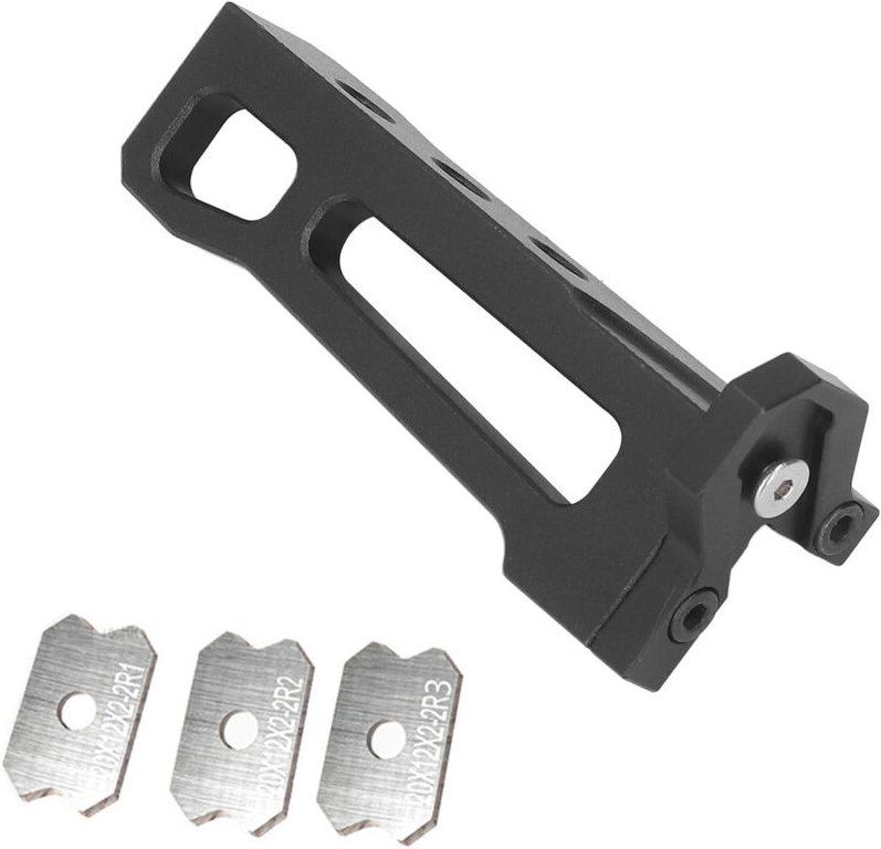 Eosnow Kantenschneider für die Holzbearbeitung, Aluminiumlegierung, manueller Holzhobel, Bogenschaber mit 3 Klingen