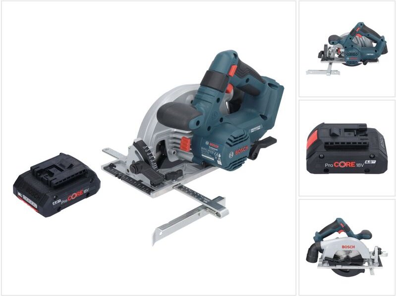 Bosch gks 18V-57-2 Professional Akku Handkreissäge 18 v 165 mm Brushless + 1x ProCORE Akku 4,0 Ah - ohne Ladegerät