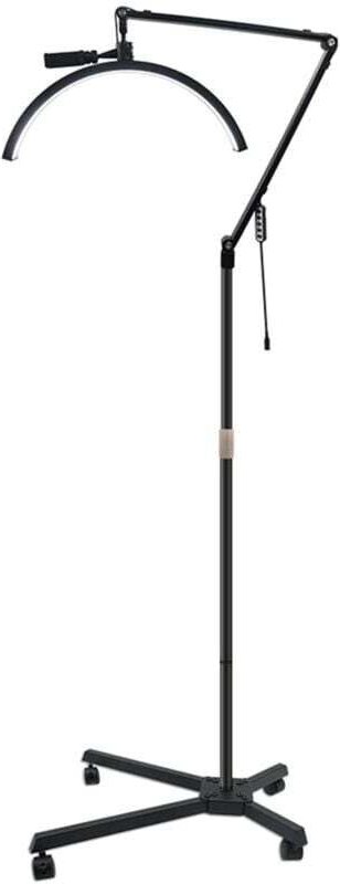 HD-M50X 36W LED-Stehleuchte, einstellbares Licht 3000K-5600K, Teleskopstativ mit Rollen, Telefonclip, Fernbedienung, 220...