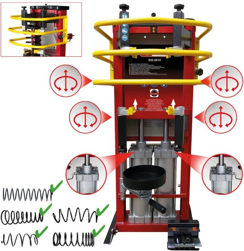 Kstools - Kompressorstation für Stoßdämpferfeder monster 1/2'' ks tools 2,4 t - 500.8810