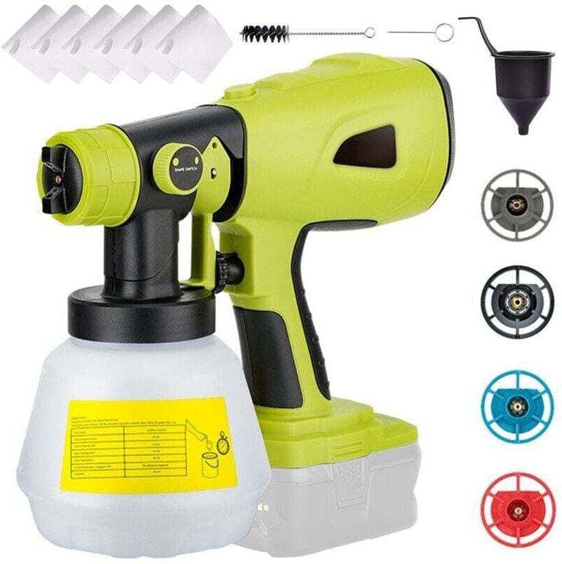 Elektrisches Farbsprühgerät, 200 w, 160 l/min, 3 Sprühmodi, 4 Düsen für Wände und Decken, Zäune