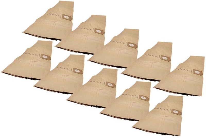 vhbw 100x Staubbeutel kompatibel mit EVA UZ 930 Staubsauger - 34cm x 17cm braun