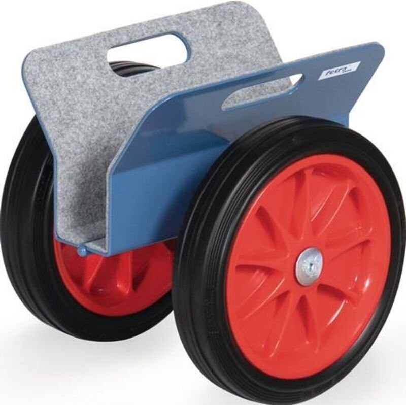 Fetra Plattenroller mit Klemmbacken, Vollgummi-Bereifung