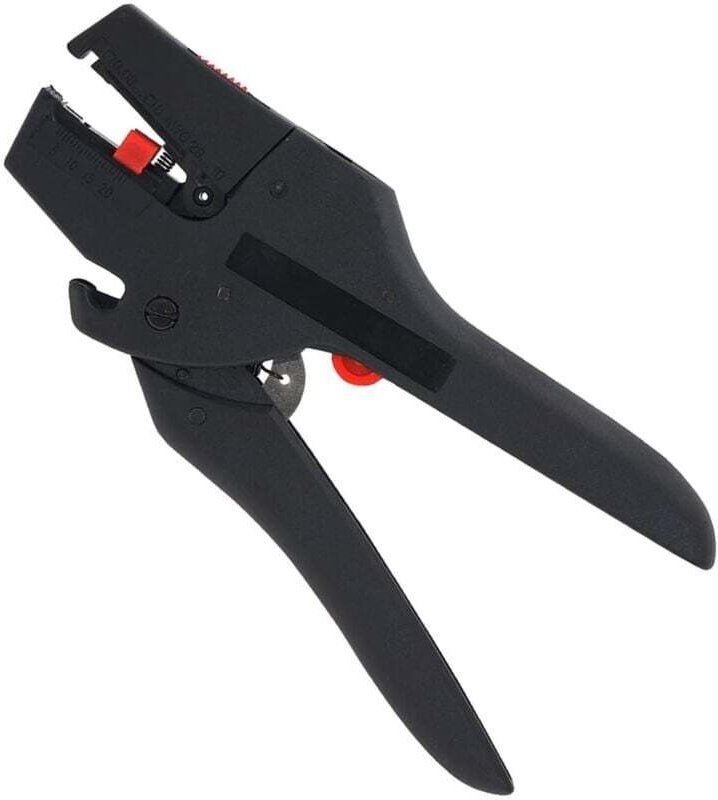 Automatischer Abisolierer, 2-in-1 Multifunktions-Elektrodrahtschneider, selbstjustierender Drahtschneider 0,08–2,5 mm²