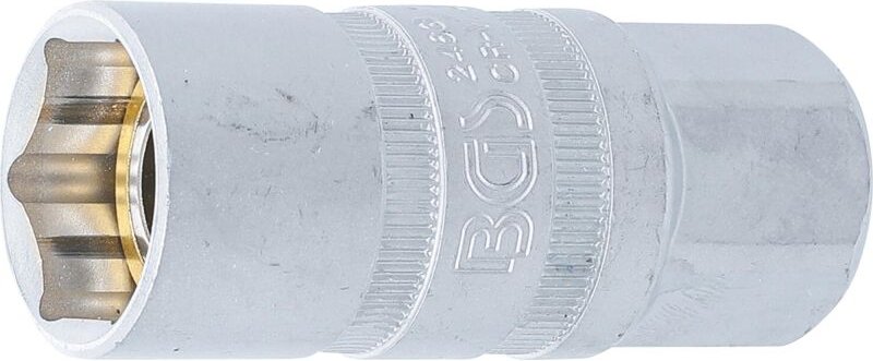 Bgs Technic - Zündkerzen-Einsatz mit Magnet, Sechskant Antrieb Innenvierkant 12,5 mm (1/2') sw 21 mm