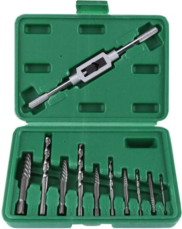 Set mit abgebrochenen Schraubenbits und Ausdreher, Bolzenclips, Ausbauwerkzeug, 11-teilig