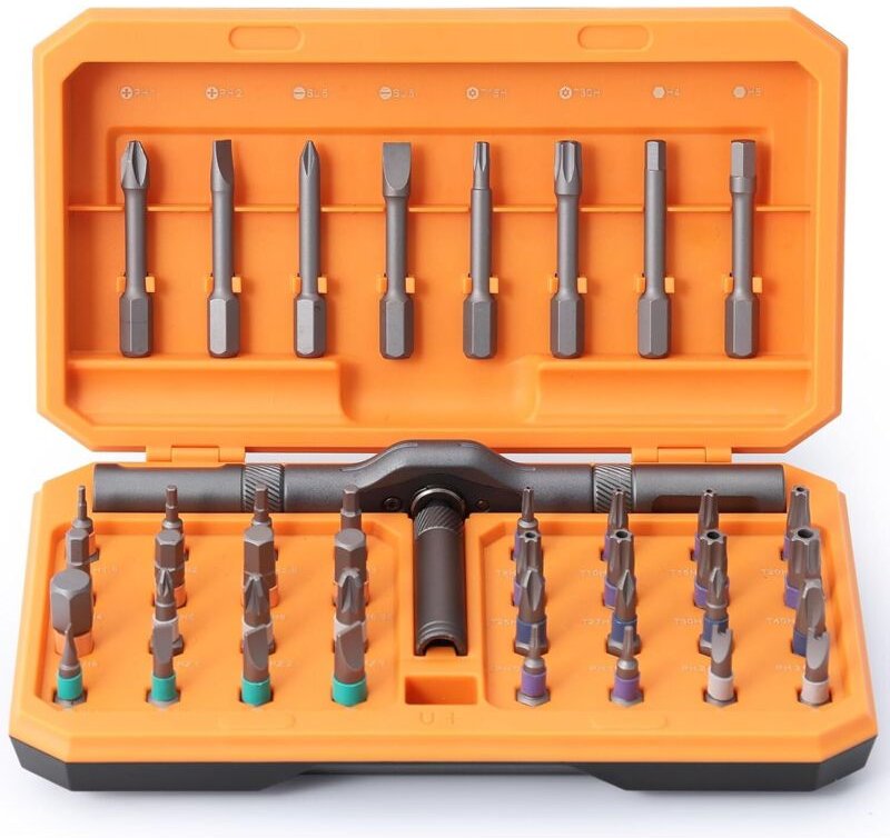 Magnetisches Schraubendreher-Set 42-in-1, Ratschen-Schraubendrehersatz, magnetisches Schraubendreher-Set mit Multi-Bits ...