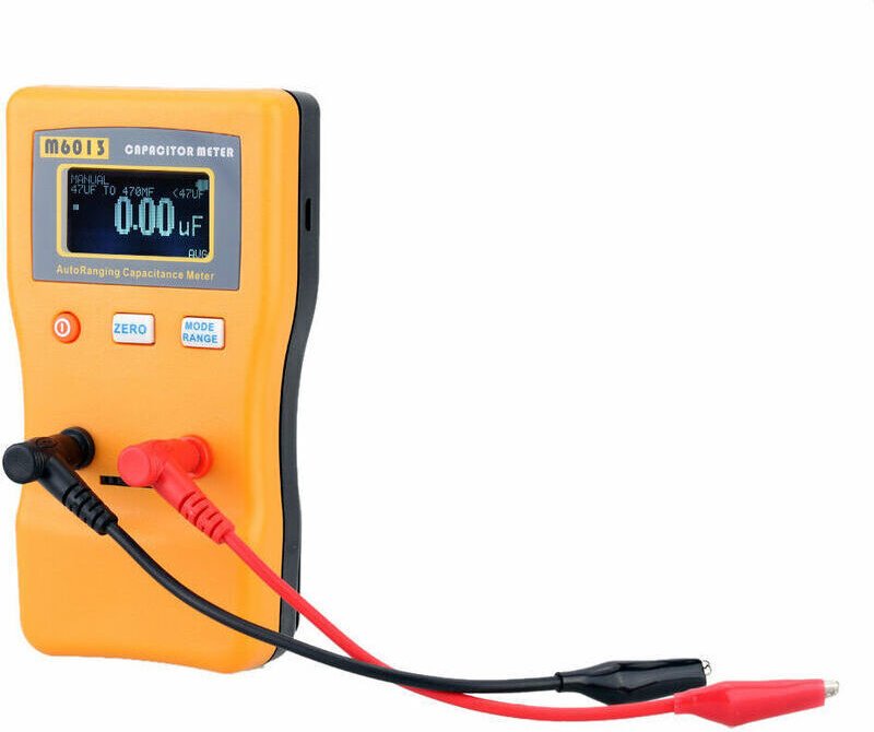Kapazitätsmessgerät-Tester, M6013 0,01pf bis 470mf Kapazitätsmessgerät Kondensatortester Auto Range Kapazitätsmessgerät ...