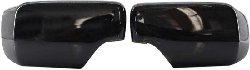 Paar Außenspiegelkappen für BMW 3er und 5er E46 und E39 (1998–2005) – Schwarz glänzend