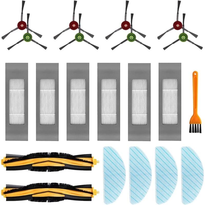 Ersatzfilterbürsten-Zubehörset für Ecovacs deebot N8 N8+ N8 Pro N8 Pro+ deebot ozmo T8 T8+ T8 aivi T8 aivi+ T9 T9+ Robot...