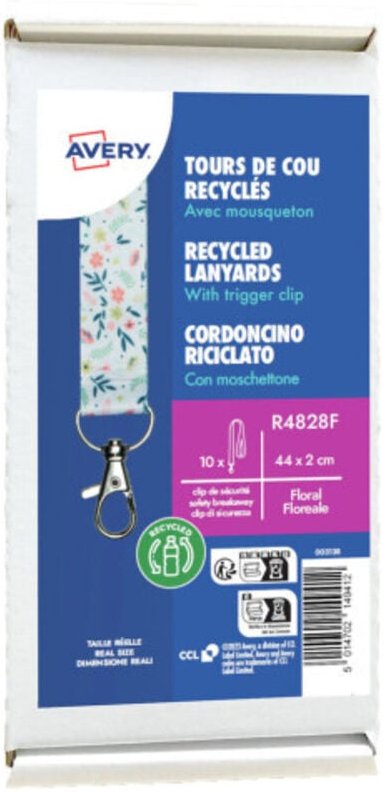 Thumbnail - Avery R4828F Gurt Namensschild-Halterung Stoff Mehrfarbig