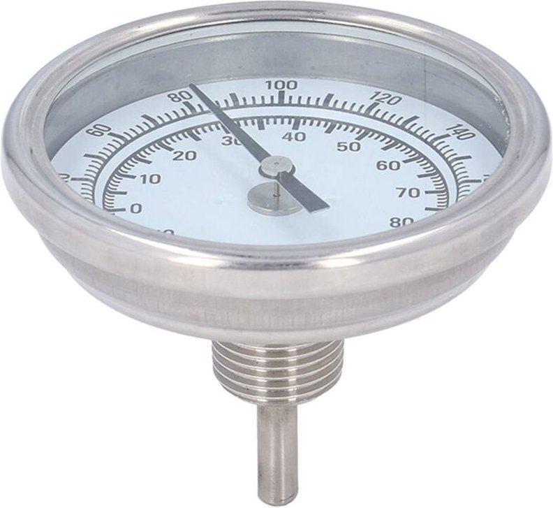 Bratthermometer mit Sofortanzeige, 83-mm-Zifferblattthermometer (-15 °C bis 90 °C) und Fleischthermometer mit Edelstahls...