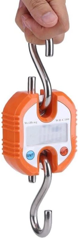 Professionelle Kranwaage, 150 kg tragbare digitale Hängewaage, elektronische Mini-Hakenwaage zum Wiegen von Gepäck, für ...