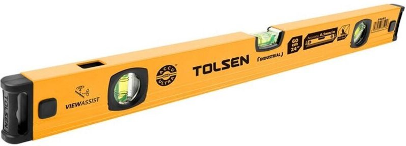 Industrie-Wasserwaage 100 cm, schweres Aluminium, Genauigkeit 0,5 mm/m, 3 Libellen