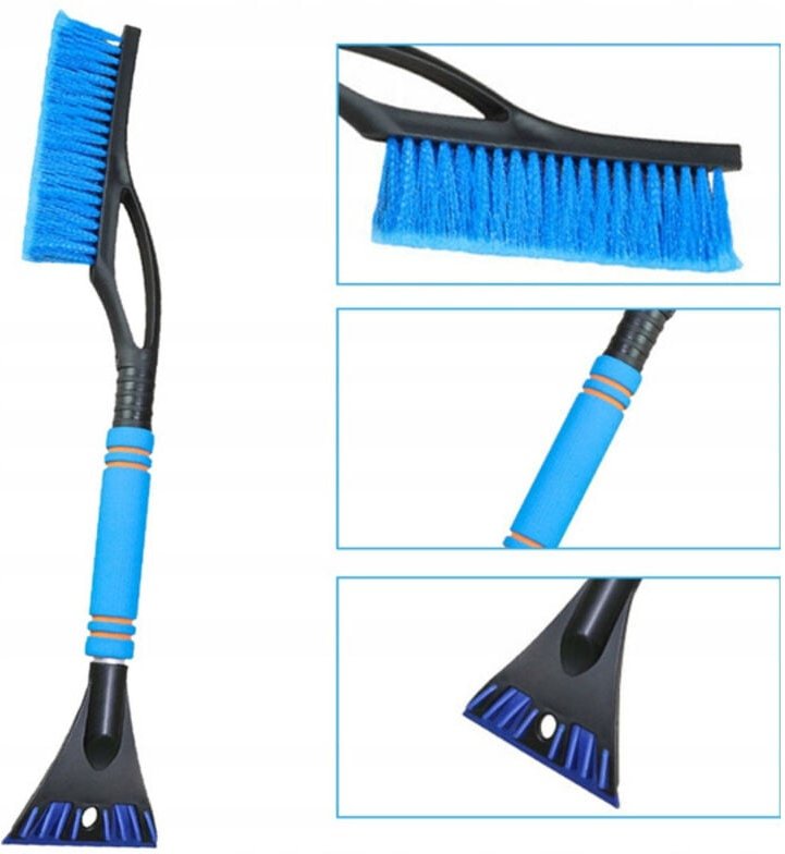 ECARLA Eiskratzer mit Besenblau