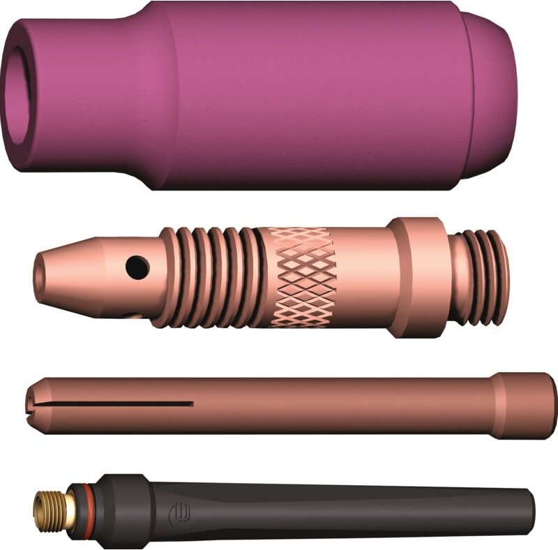 TIG-Zubehör-Set 4-teilig in Kunststoffbox WE 1,6 mm