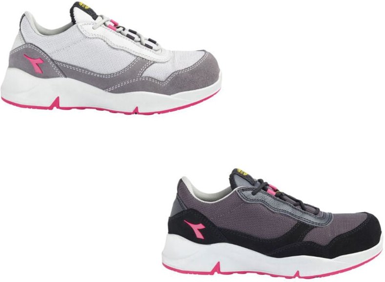 Diadora - Niedrige Sicherheitsschuhe Frau ahtena text S1PL fo sr esd - Grau/Rosa 38