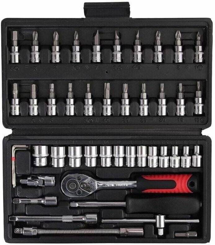 Clé dynamométrique 1/4" ,Clé dynamométrique entièrement réglable avec tête à cliquet 5 - 25Nm et outils manuels de quinc...