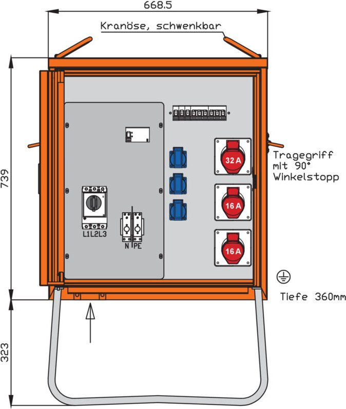 Walther Werke Verteilerschrank 22kVA WV0270R1